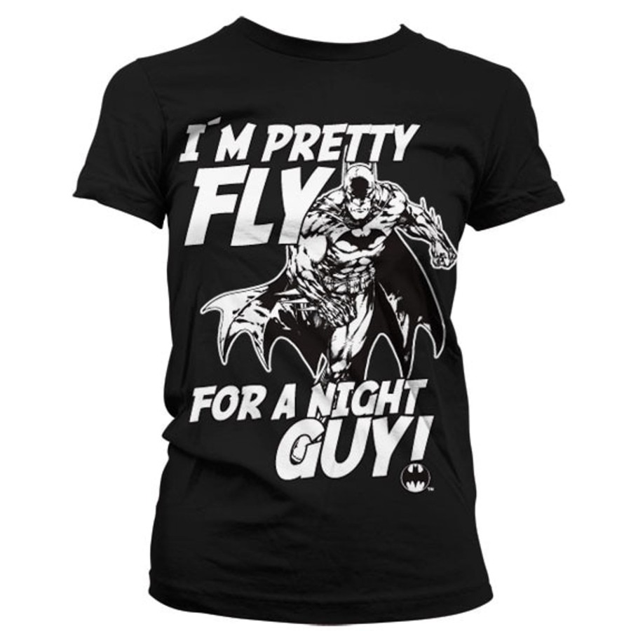 Kvinna Shirtstore | I´M Pretty Fly For A Night Guy Girly Tee Black