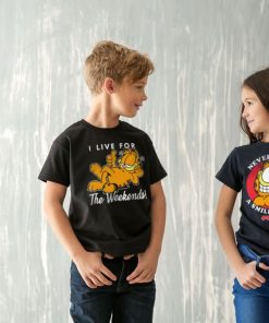 Barn Shirtstore | Garfield - Never Trust A Smiling Cat Kids T-Shirt Black