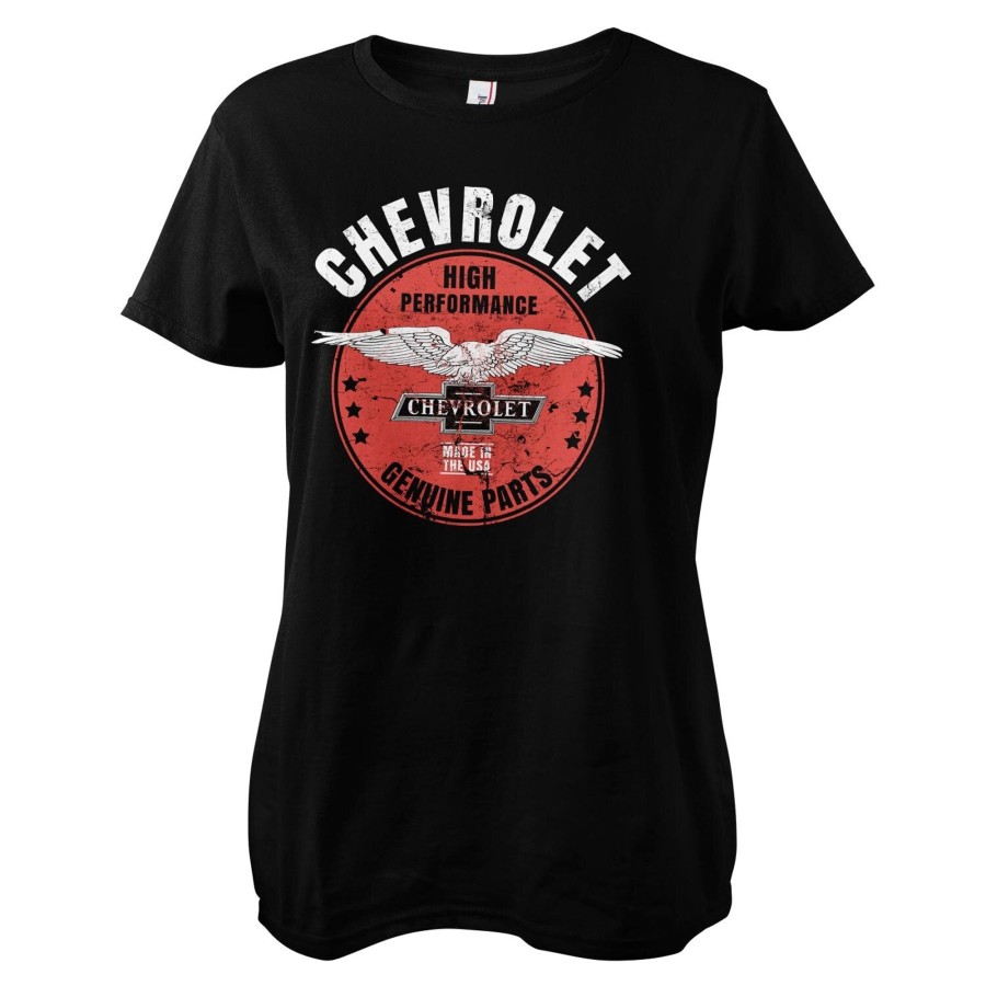 Kvinna Shirtstore | Chevrolet Genuine Parts Girly Tee Black