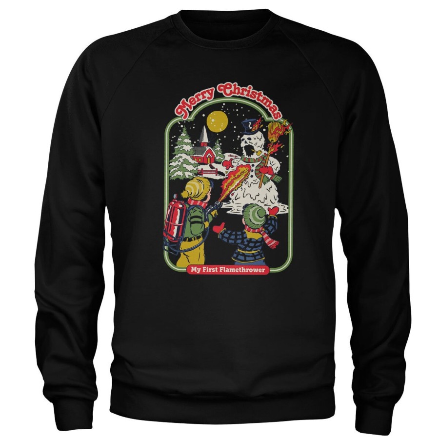 Mann Shirtstore | My First Flamethrower Sweatshirt Black