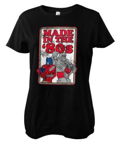 Kvinna Shirtstore | Transformers - Made In The 80S Girly Tee Black