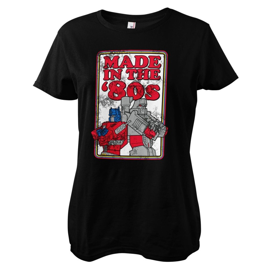Kvinna Shirtstore | Transformers - Made In The 80S Girly Tee Black