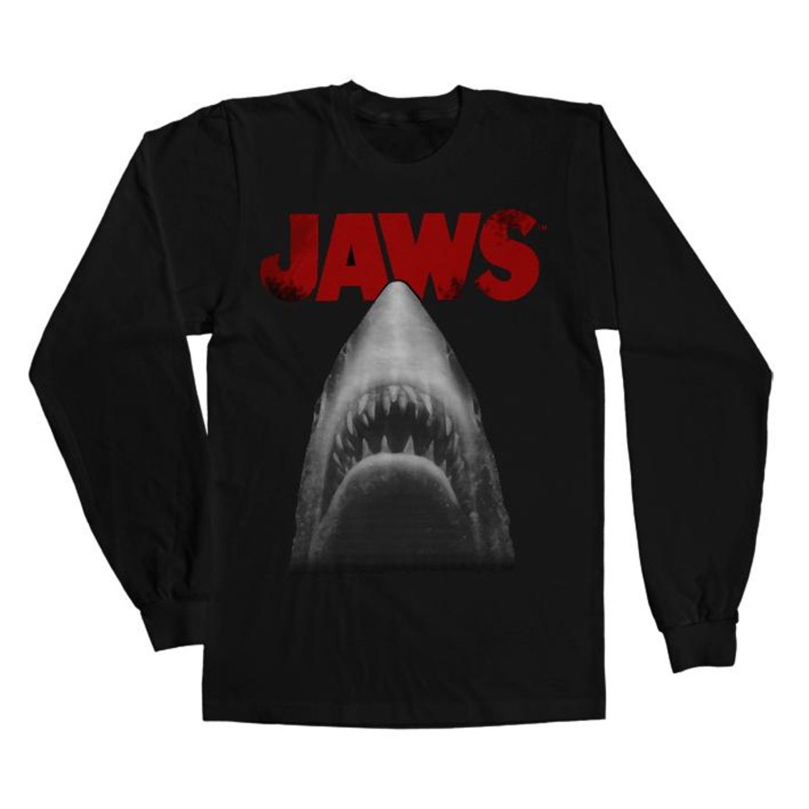 Mann Shirtstore | Jaws Poster Long Sleeve Tee Black