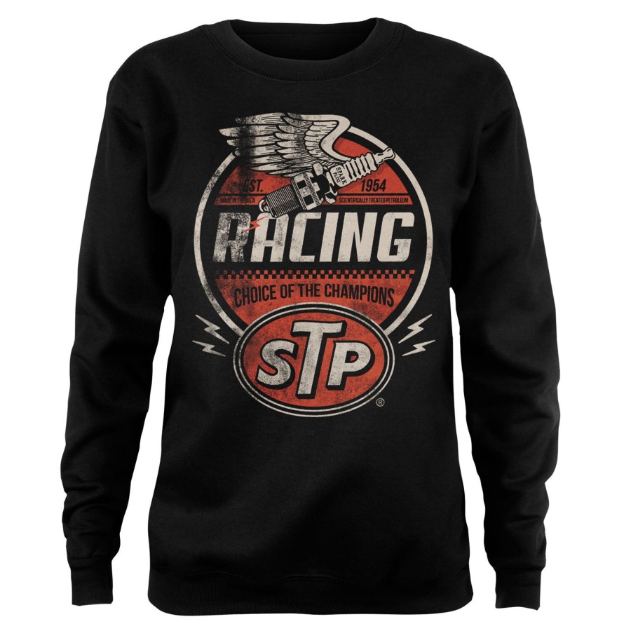 Kvinna Shirtstore | Stp Vintage Racing Girly Sweatshirt Black
