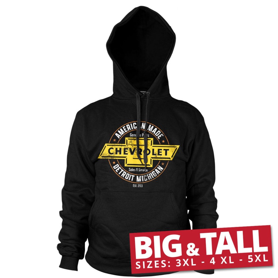 Mann Shirtstore | Chevrolet - American Made Big & Tall Hoodie Black