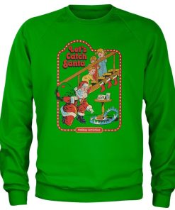 Mann Shirtstore | Let'S Catch Santa Sweatshirt Green