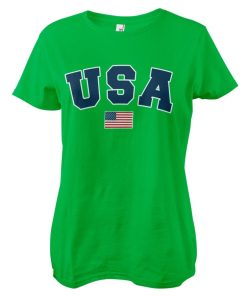 Kvinna Shirtstore | Usa Varsity Girly Tee