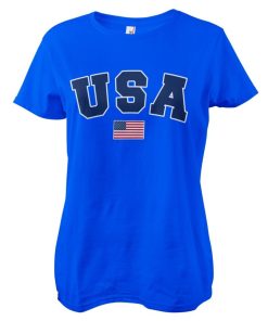 Kvinna Shirtstore | Usa Varsity Girly Tee
