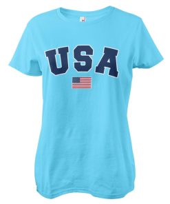 Kvinna Shirtstore | Usa Varsity Girly Tee