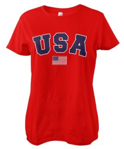 Kvinna Shirtstore | Usa Varsity Girly Tee
