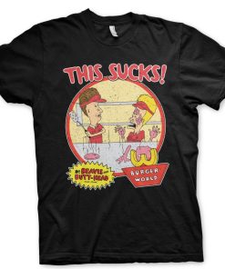 Mann Shirtstore | Beavis And Butt-Head - This Sucks T-Shirt Black