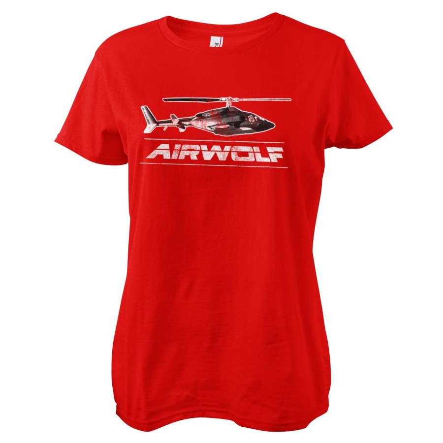 Kvinna Shirtstore | Airwolf Distressed Girly Tee