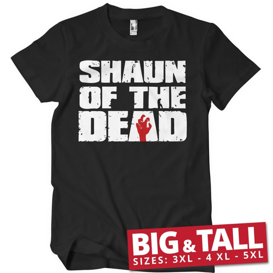 Mann Shirtstore | Shaun Of The Dead Logo Big & Tall T-Shirt Black