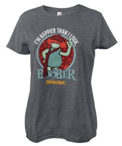 Kvinna Shirtstore | Boober - Happier Than I Look Girly Tee