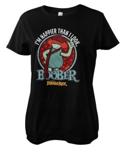 Kvinna Shirtstore | Boober - Happier Than I Look Girly Tee