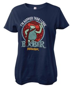 Kvinna Shirtstore | Boober - Happier Than I Look Girly Tee