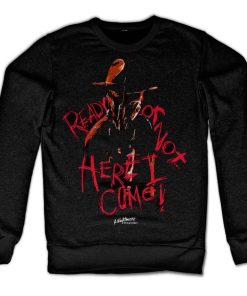 Mann Shirtstore | A Nightmare On Elm Street - Here I Come Sweatshirt Black