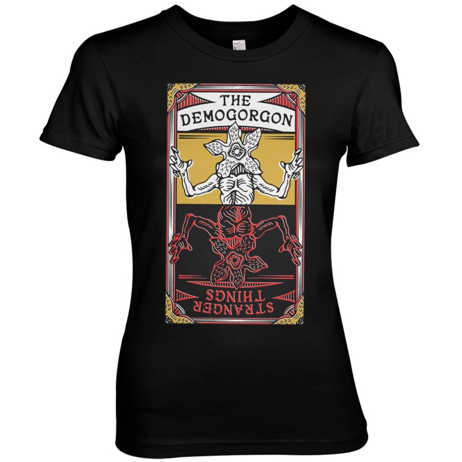 Kvinna Shirtstore | The Demogorgon Girly Tee Black