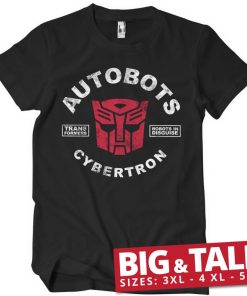 Mann Shirtstore | Autobots Cybertron Big & Tall T-Shirt Black