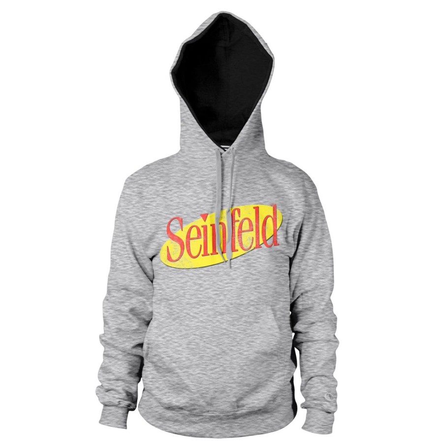 Mann Shirtstore | Seinfeld Washed Logo Hoodie Heathergrey