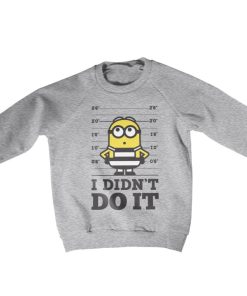 Barn Shirtstore | Minions - I Didn'T Do It Kids Sweatshirt Heather-Grey