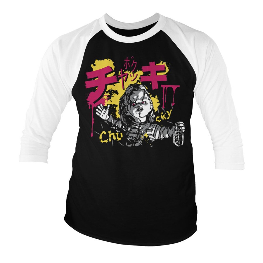 Mann Shirtstore | Chucky Graffiti Baseball 3/4 Sleeve Tee Whiteblack