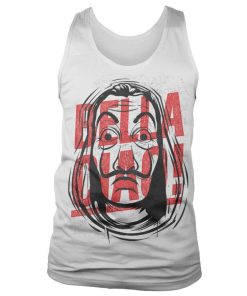 Mann Shirtstore | Masked Bella Ciao Tank Top White