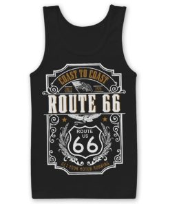 Mann Shirtstore | Route 66 - Coast To Coast Tank Top Black