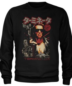 Mann Shirtstore | The Terminator Japanese Poster Sweatshirt Black