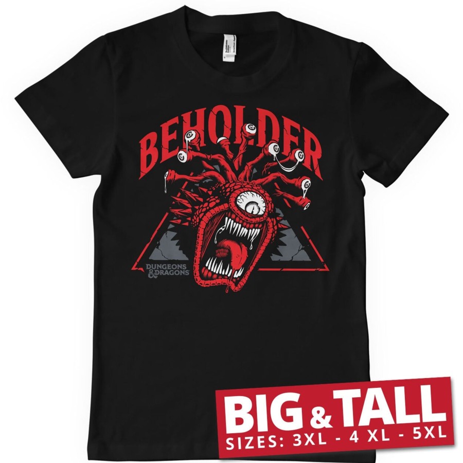 Mann Shirtstore | D&D Beholder Big & Tall T-Shirt Black