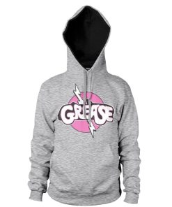 Mann Shirtstore | Grease Lightning Logo Hoodie Heathergrey