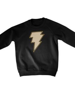 Barn Shirtstore | Adam - Lightning Logo Kids Sweatshirt Black