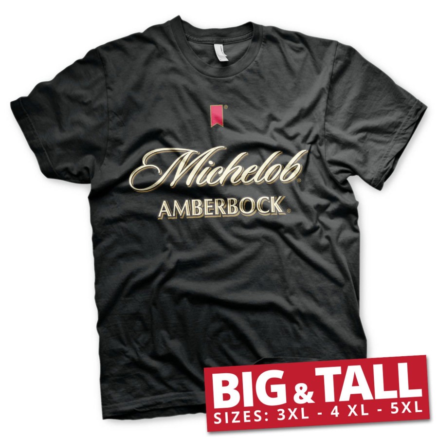 Mann Shirtstore | Michelob Amberbock Big & Tall T-Shirt Black