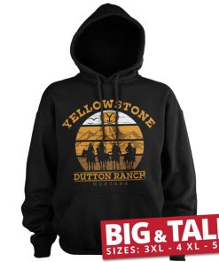 Mann Shirtstore | Yellowstone Cowboys Big & Tall Hoodie Black