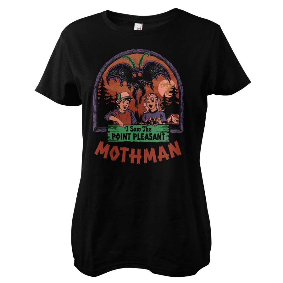 Kvinna Shirtstore | I Saw The Point Pleasant Mothman Girly Tee Black