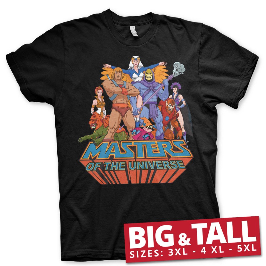 Mann Shirtstore | Masters Of The Universe Big & Tall T-Shirt Black