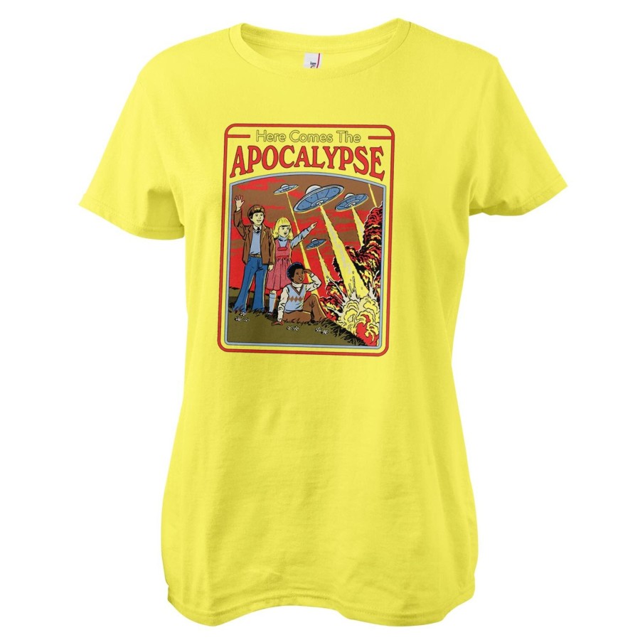 Kvinna Shirtstore | Here Comes The Apocalypse Girly Tee Yellow