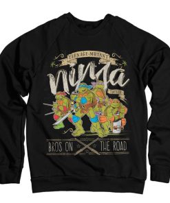 Mann Shirtstore | Tmnt - Bros On The Road Sweatshirt Black