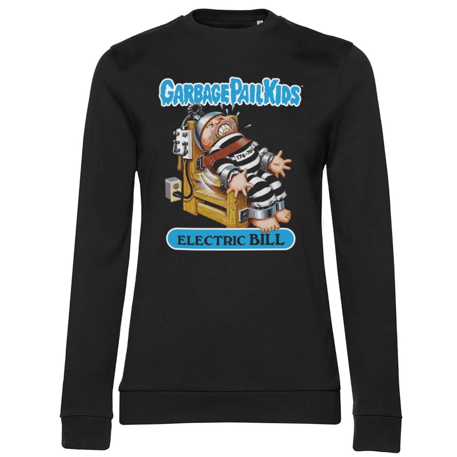 Kvinna Shirtstore | Electric Bill Girly Sweatshirt Black