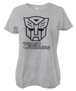 Kvinna Shirtstore | Autobots Monotone Girly Tee Heathergrey
