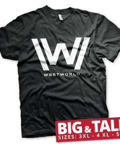 Mann Shirtstore | Westworld Logo Big & Tall T-Shirt Black
