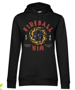Kvinna Shirtstore | Fireball Him Girls Hoodie Black