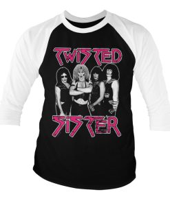Mann Shirtstore | Twisted Sister Baseball 3/4 Sleeve Tee White-Black