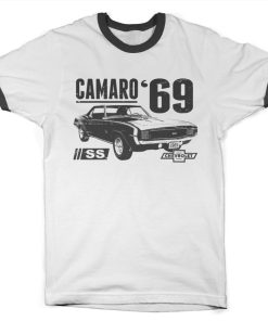 Mann Shirtstore | Camaro Ss 1969 Ringer Tee Whiteblack