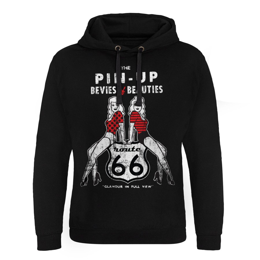 Mann Shirtstore | Route 66 Pin-Ups Epic Hoodie Black