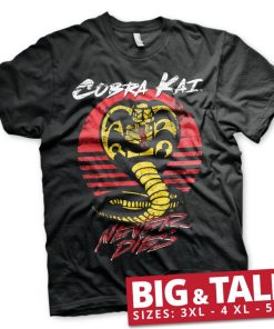 Mann Shirtstore | Cobra Kai Never Dies Big & Tall T-Shirt Black