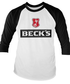 Mann Shirtstore | Beck'S Beer Baseball Long Sleeve Tee White-Black