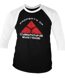 Mann Shirtstore | Cyberdyne Systems Baseball 3/4 Sleeve Tee Whiteblack