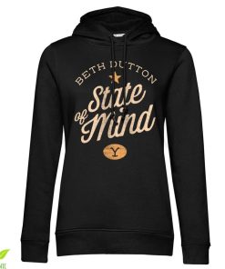 Kvinna Shirtstore | Beth Dutton State Of Mind Girls Hoodie Black