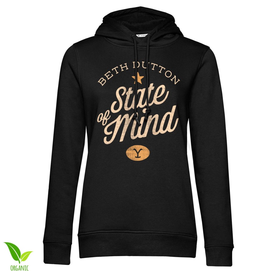 Kvinna Shirtstore | Beth Dutton State Of Mind Girls Hoodie Black